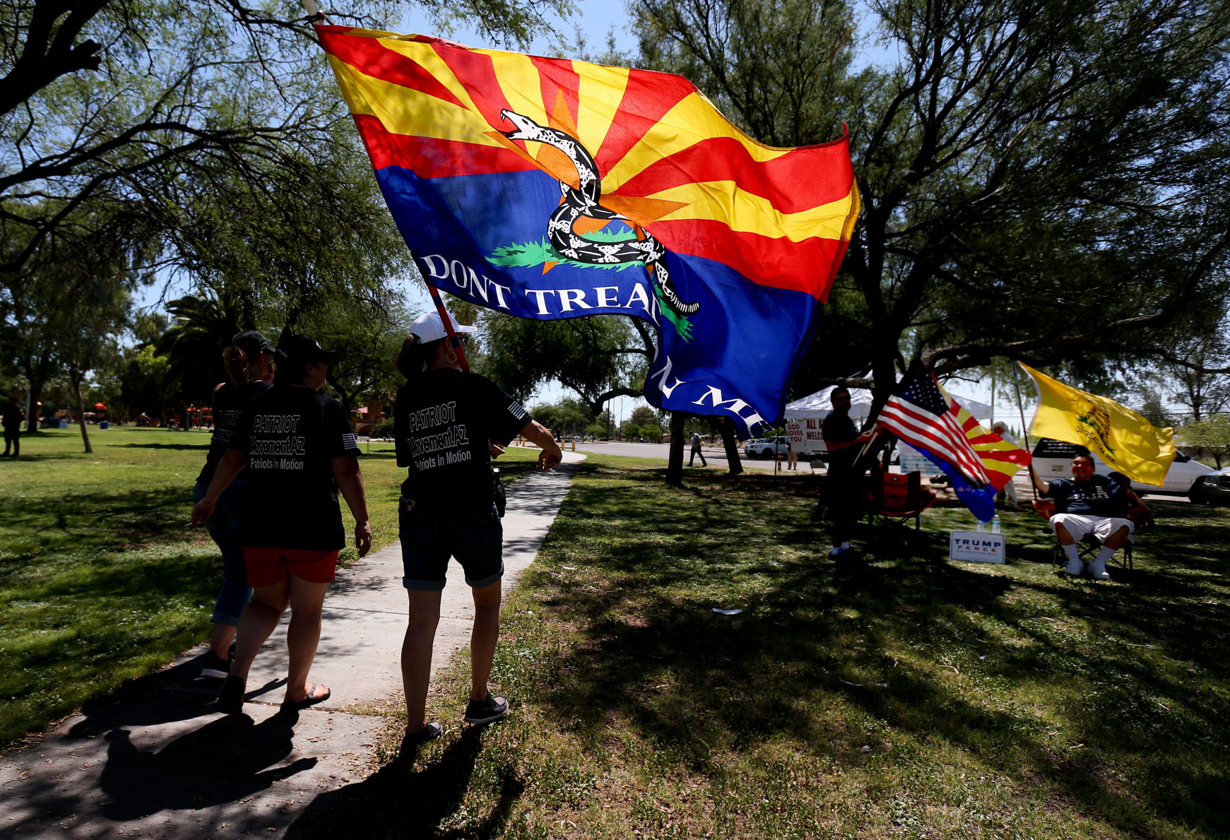 Patriot Movement AZ rally at Reid Park